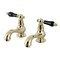 Kingston Brass KS1102PKL Basin Tap Faucet W/ Cross Handle, PB KS1102PKL - alternate 1